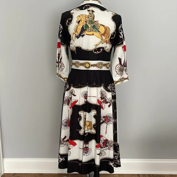 Dalia MacPhee button down shirt midi dress size L - Picture 4 of 12